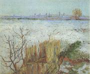 Vincent Van Gogh, Snowy Landscape with Arles in the Background (nn04)